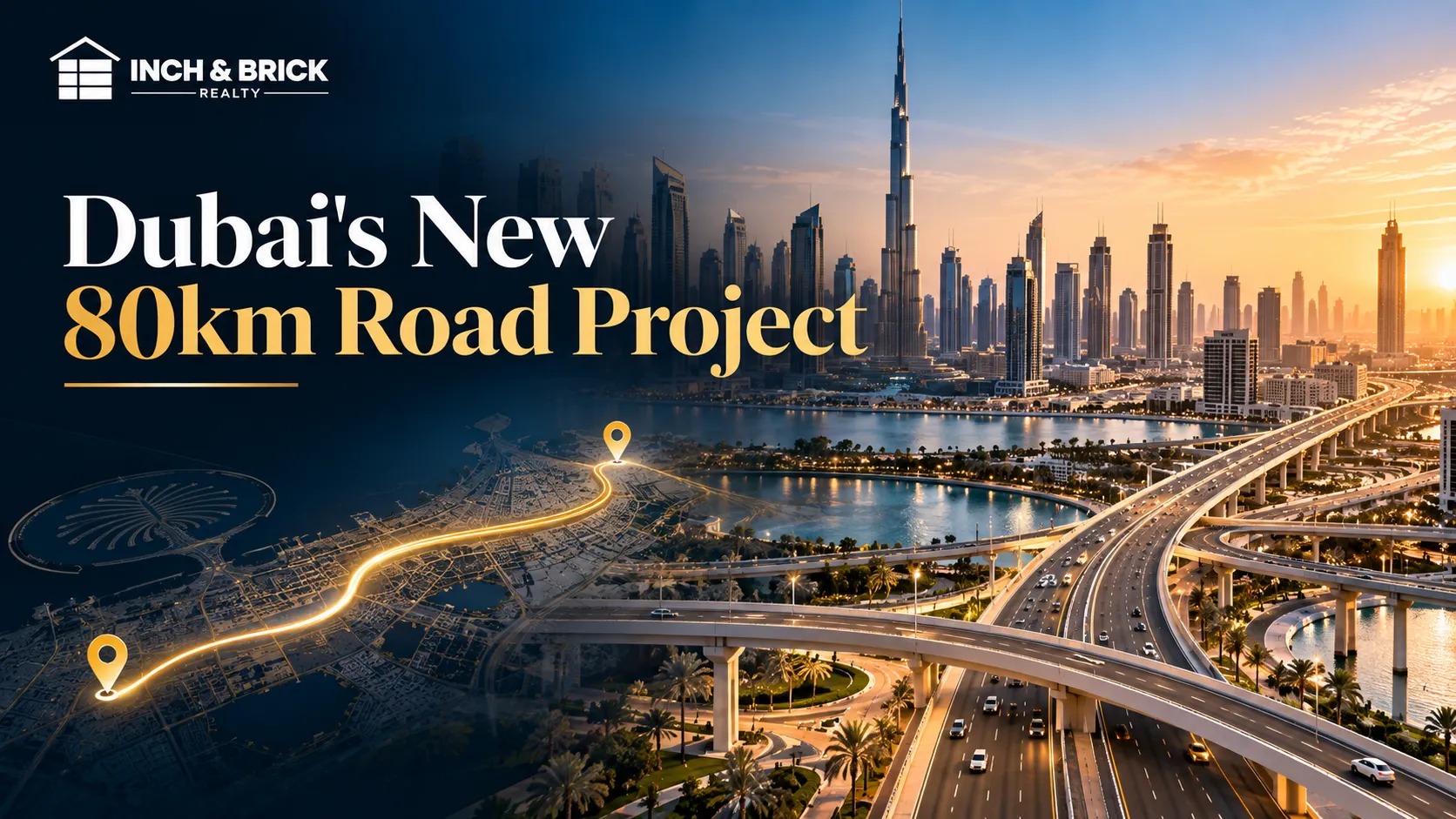 Dubai’s New 80km Road Project: Route, Travel Time Savings & Property Investment Impact | Inch & Brick Realty