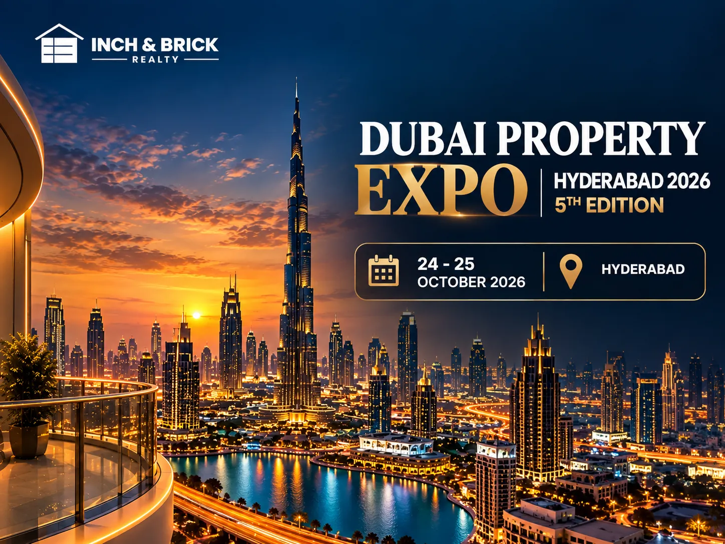 Dubai Property Expo Hyderabad 2026 - 5th Edition | Inchbrick Realty