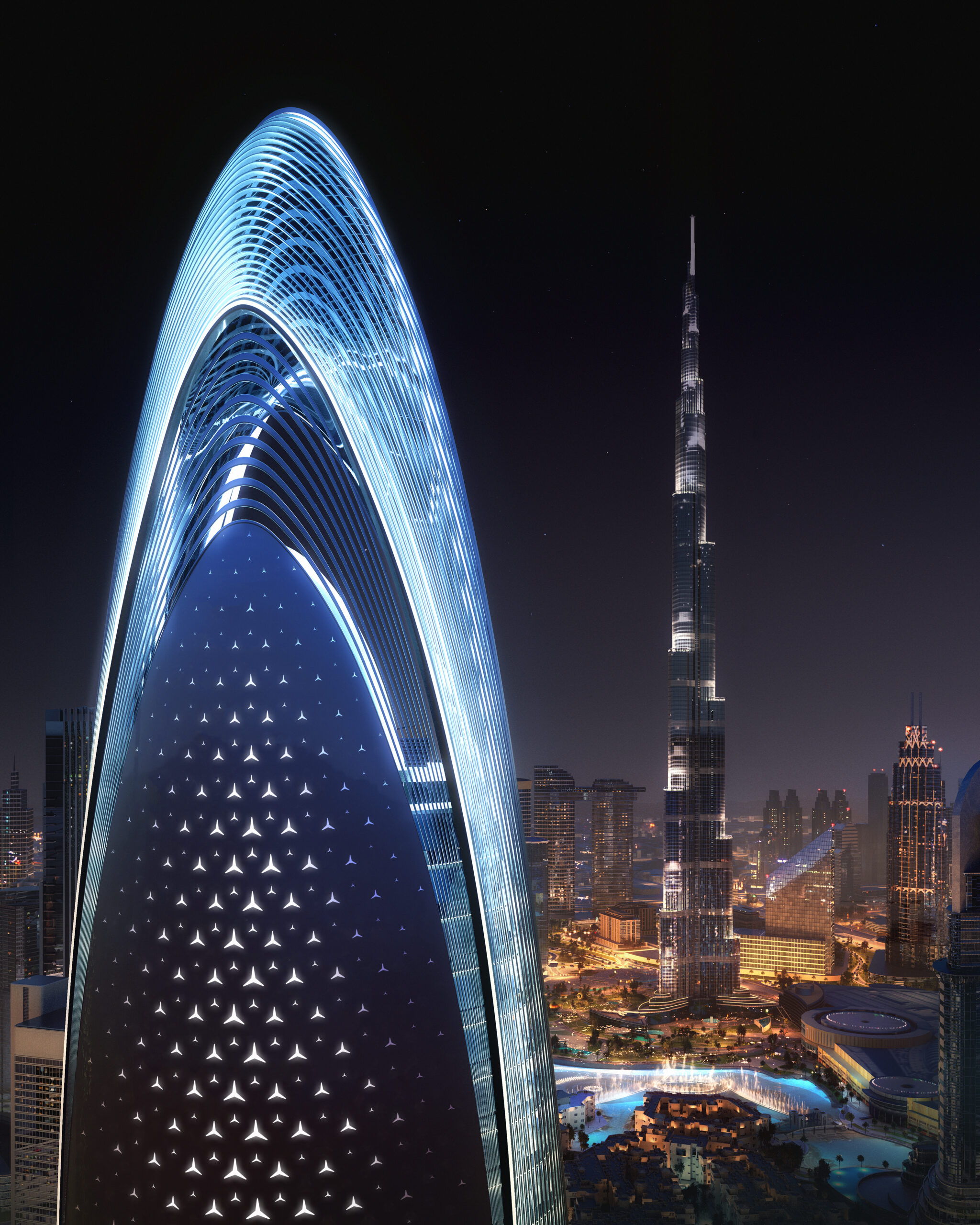 Mercedes Benz Places Binghatti at Downtown Dubai -Inch & Brick Realty