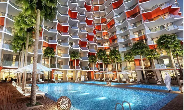 Binghatti Stars in Dubai Silicon Oasis Swimming Pool