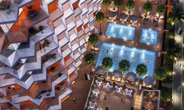 Binghatti Stars in Dubai Silicon Oasis Pool-Area