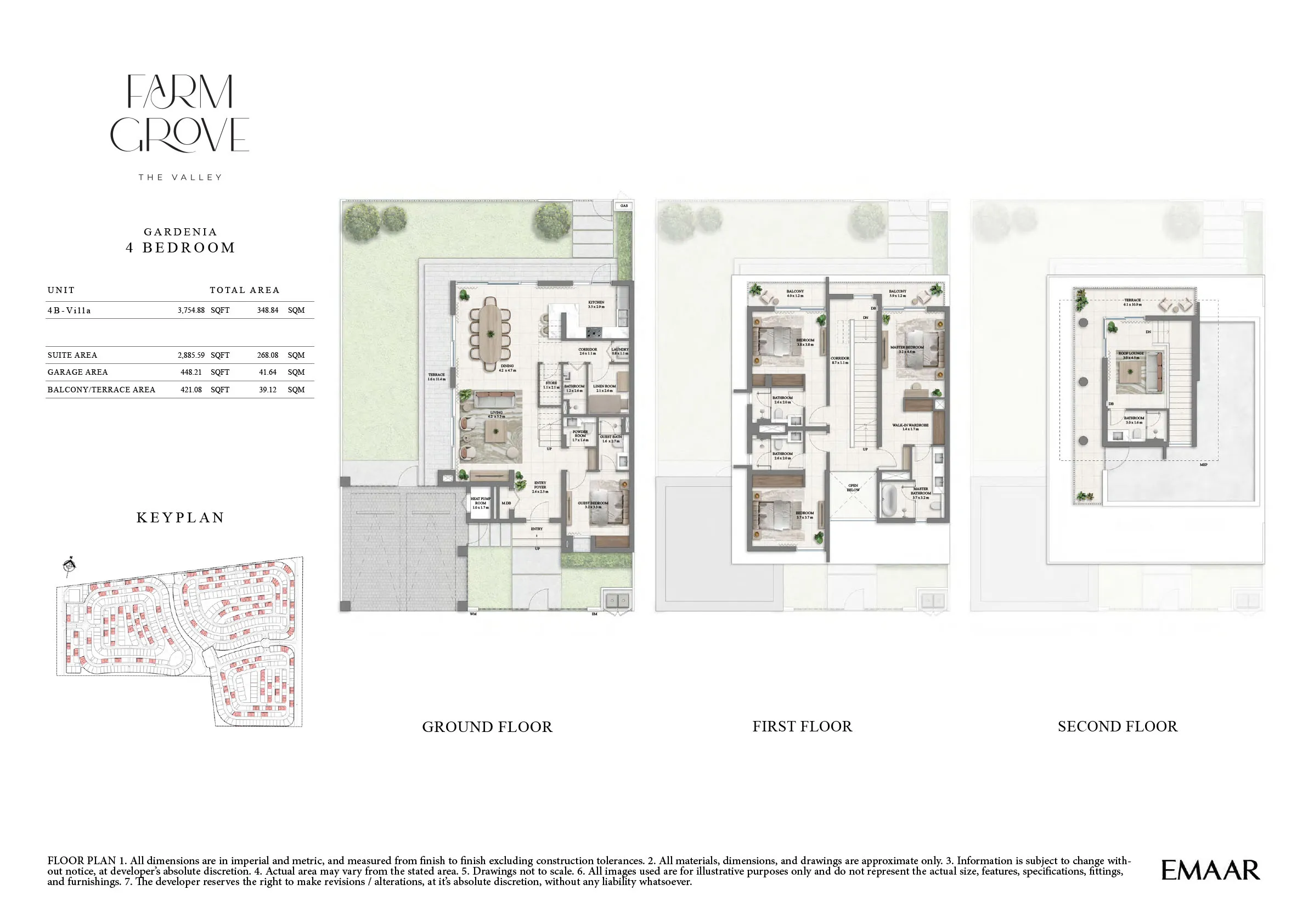 Master plan - Farm Grove at The Valley by Emaar Properties- Inchbrick Realty