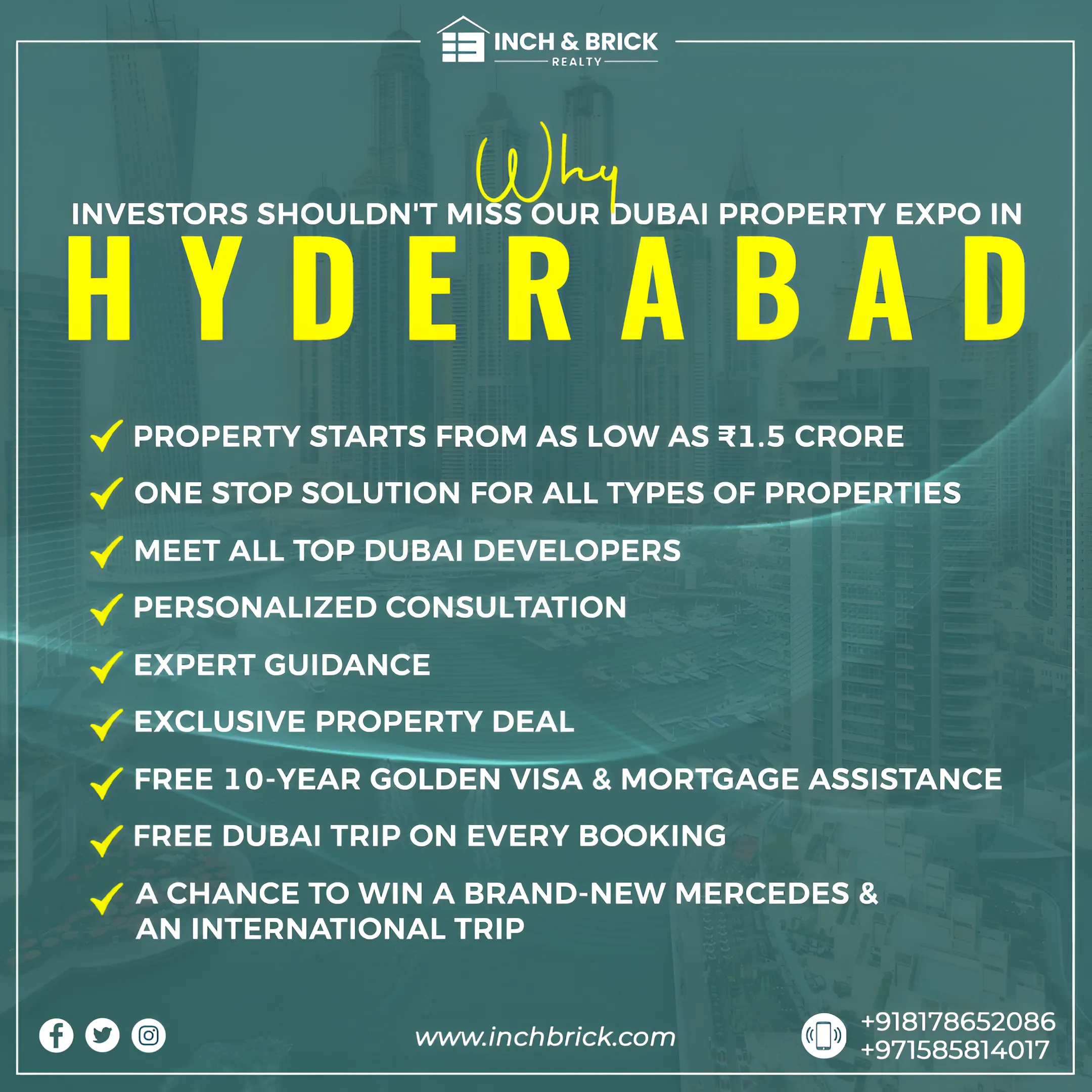 Hyderabad Real Estate Expo by Inchbrick Realty