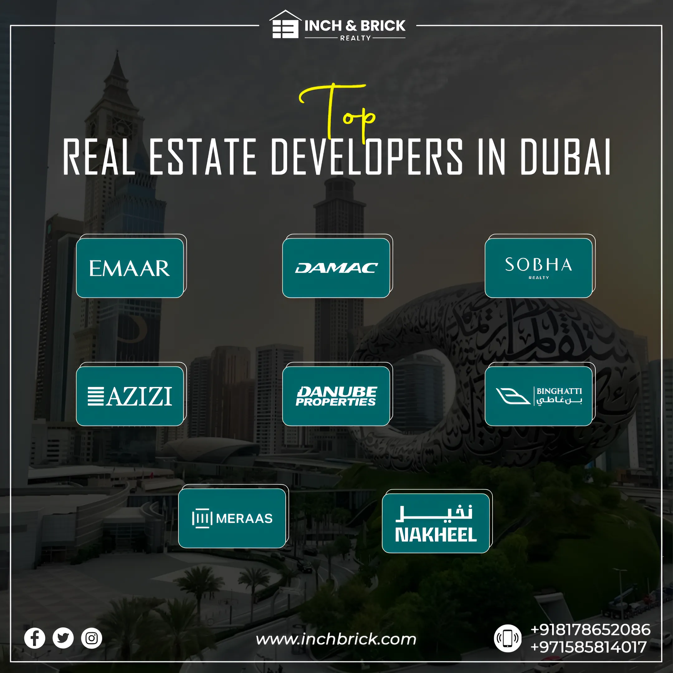 Top Real Estate Developers in Dubai by Inchbrick Realty