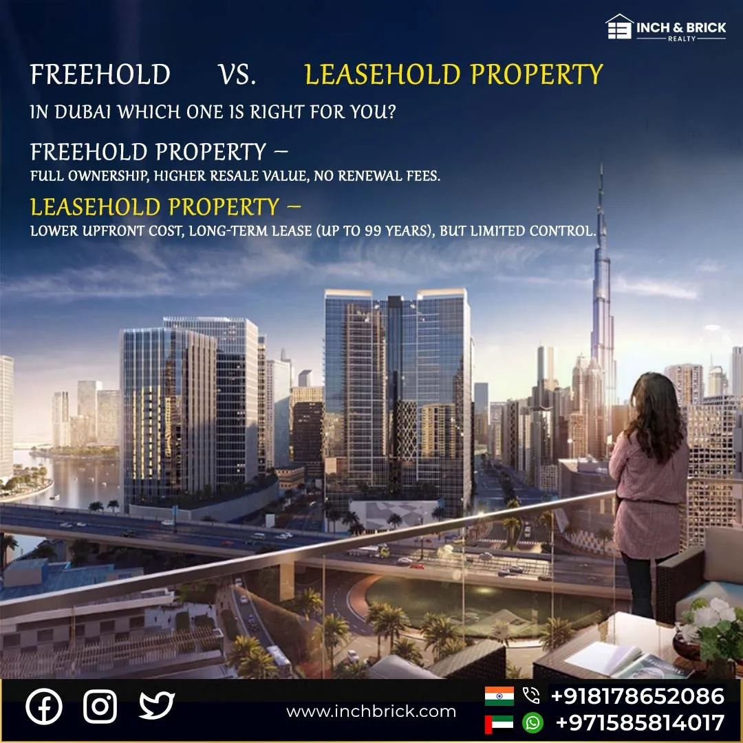 Freehold vs Leasehold Property in Dubai - Inchbrick Realty
