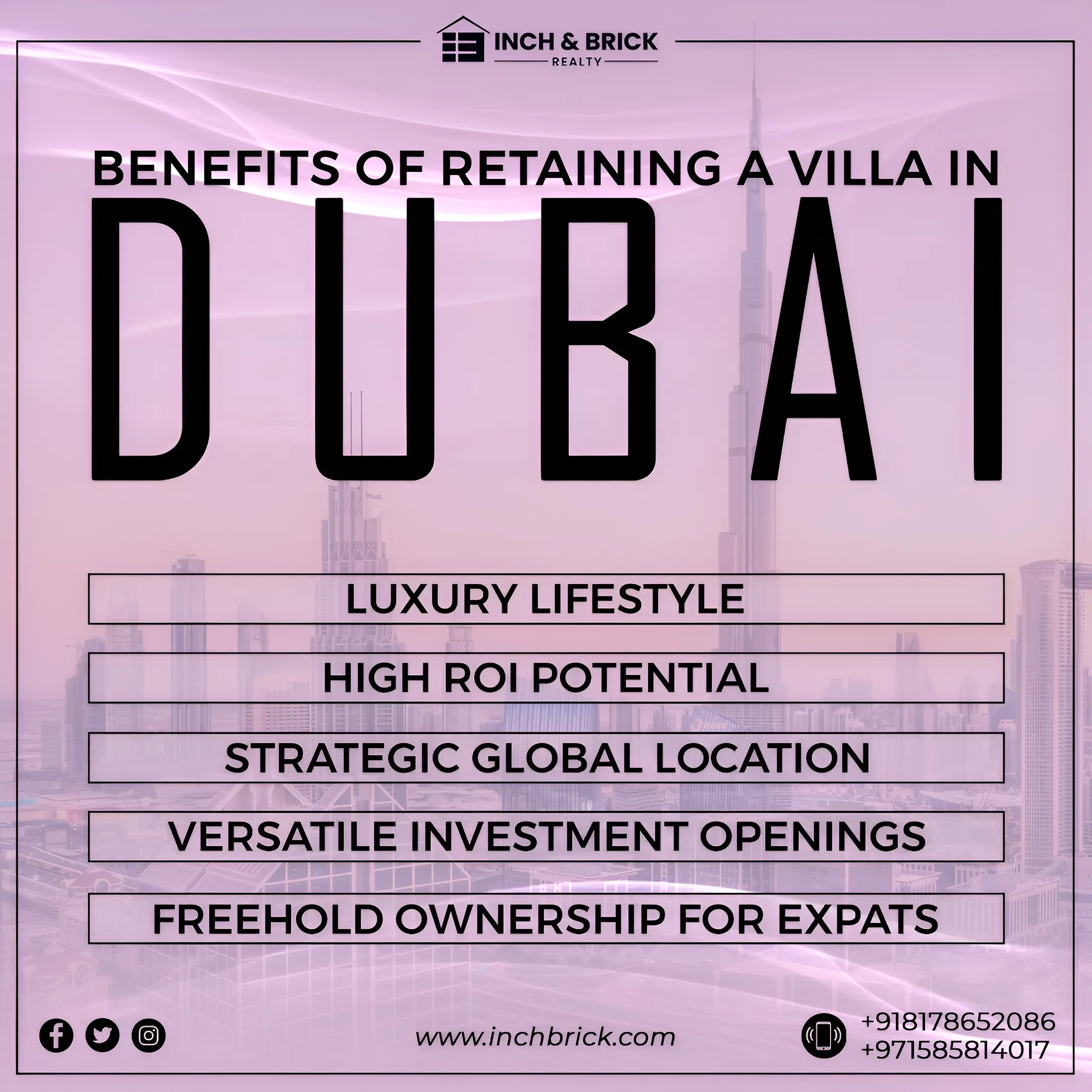 Villa for Sale in Dubai - Inchbrick Realty
