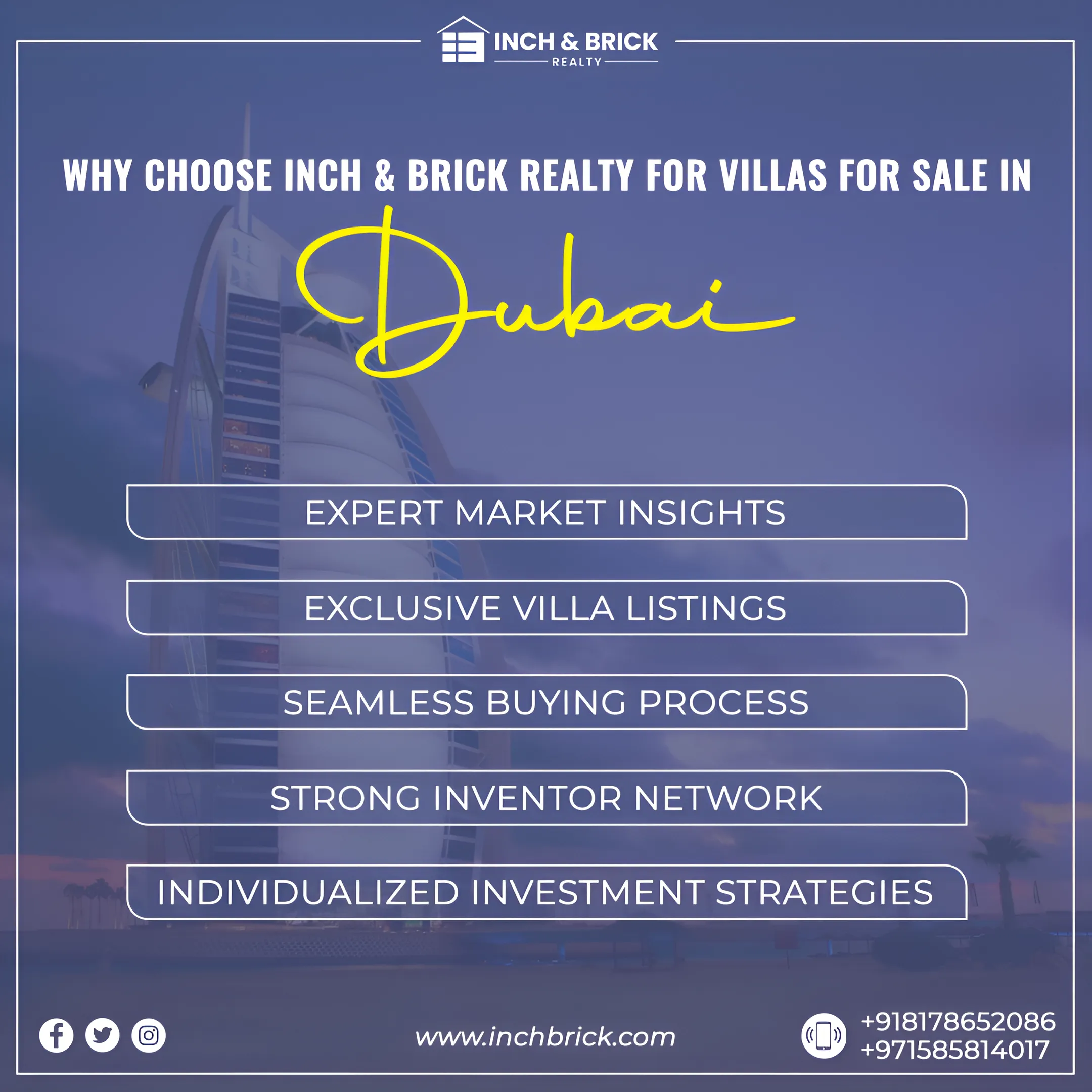 Villa for Sale in Dubai - Inchbrick Realty