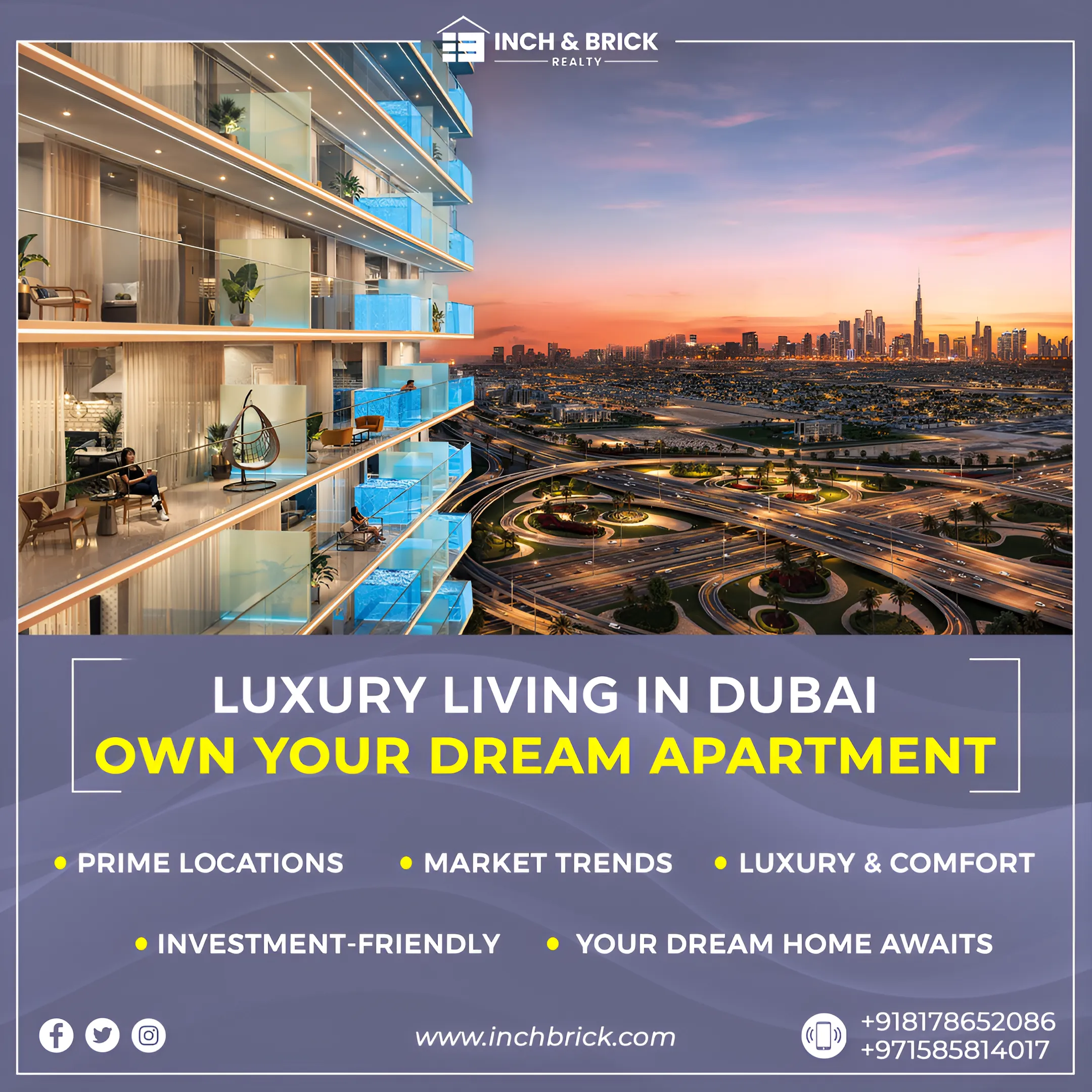 Apartments For Sale In Dubai - Inchbrick Realty