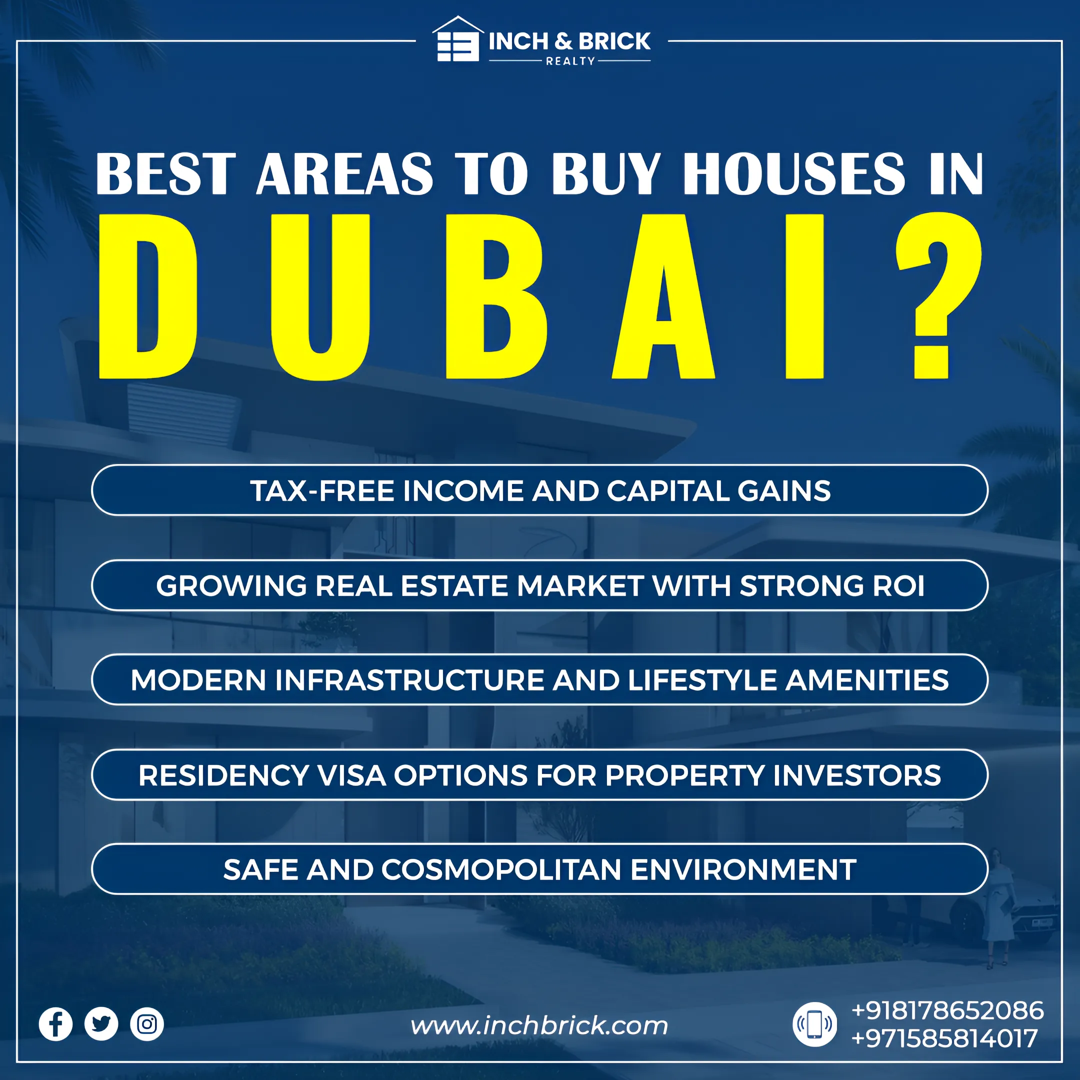 Houses for Sale in Dubai-Inchbrick Realty 